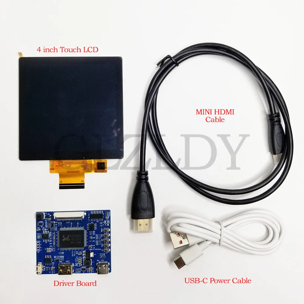 4.0 بوصة مربع TFT LCD IPS وحدة شاشة تعمل باللمس 480*480 3SPI RGB 40Pin 3.3 فولت ST7701S محرك مع لعرض لوحة تحكم HDMI