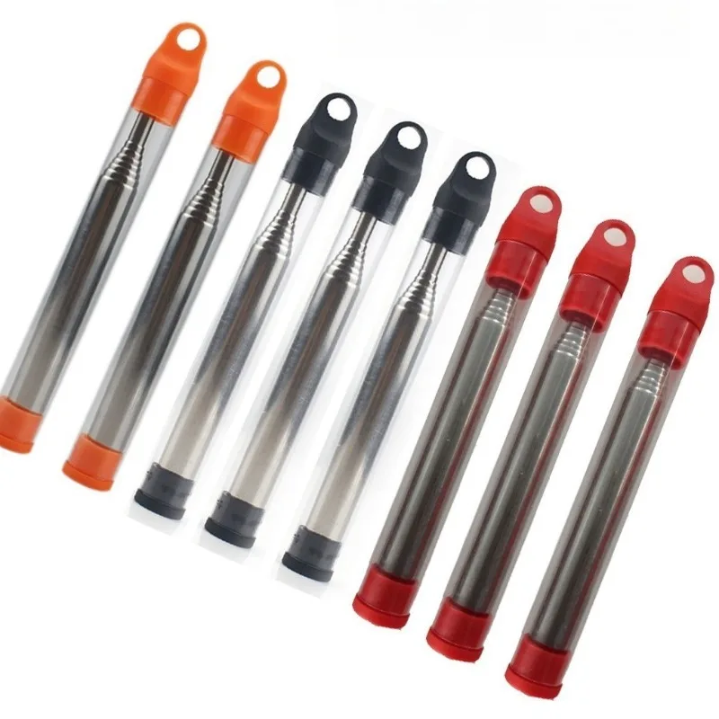 

New Stainless Steel Bellows Fire Starter Pocket Bellow Camping Fire-Starting Tool Retractable Fire-Starting Rod
