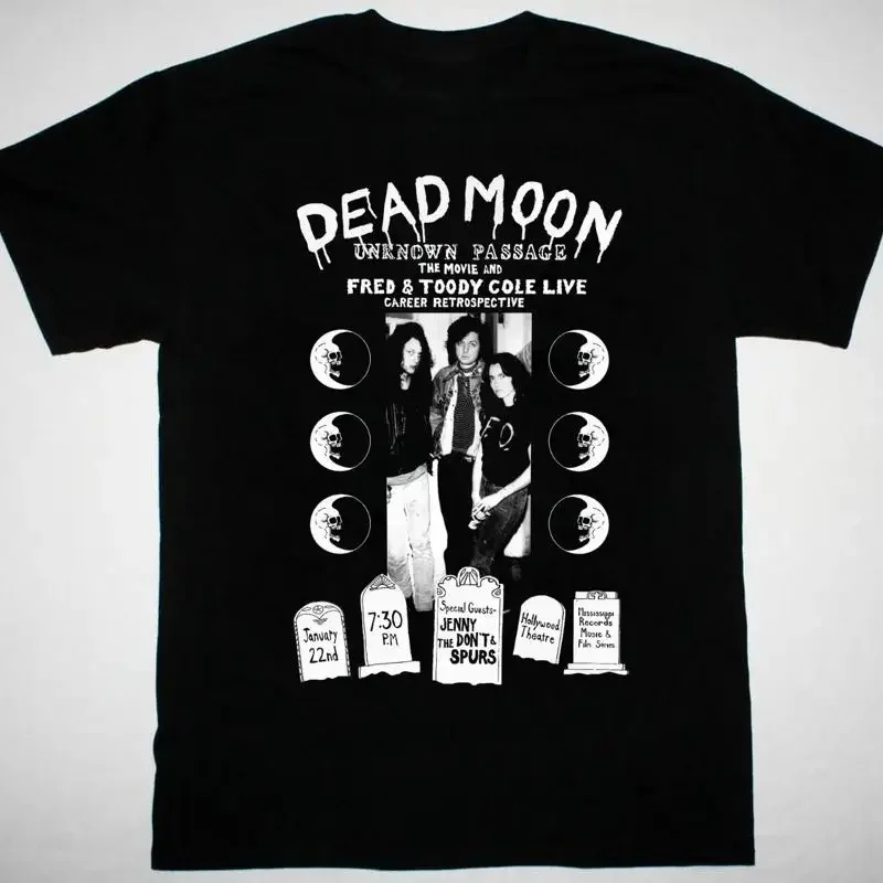 Dead Moon band punk rock black T shirt S 5Xl 13