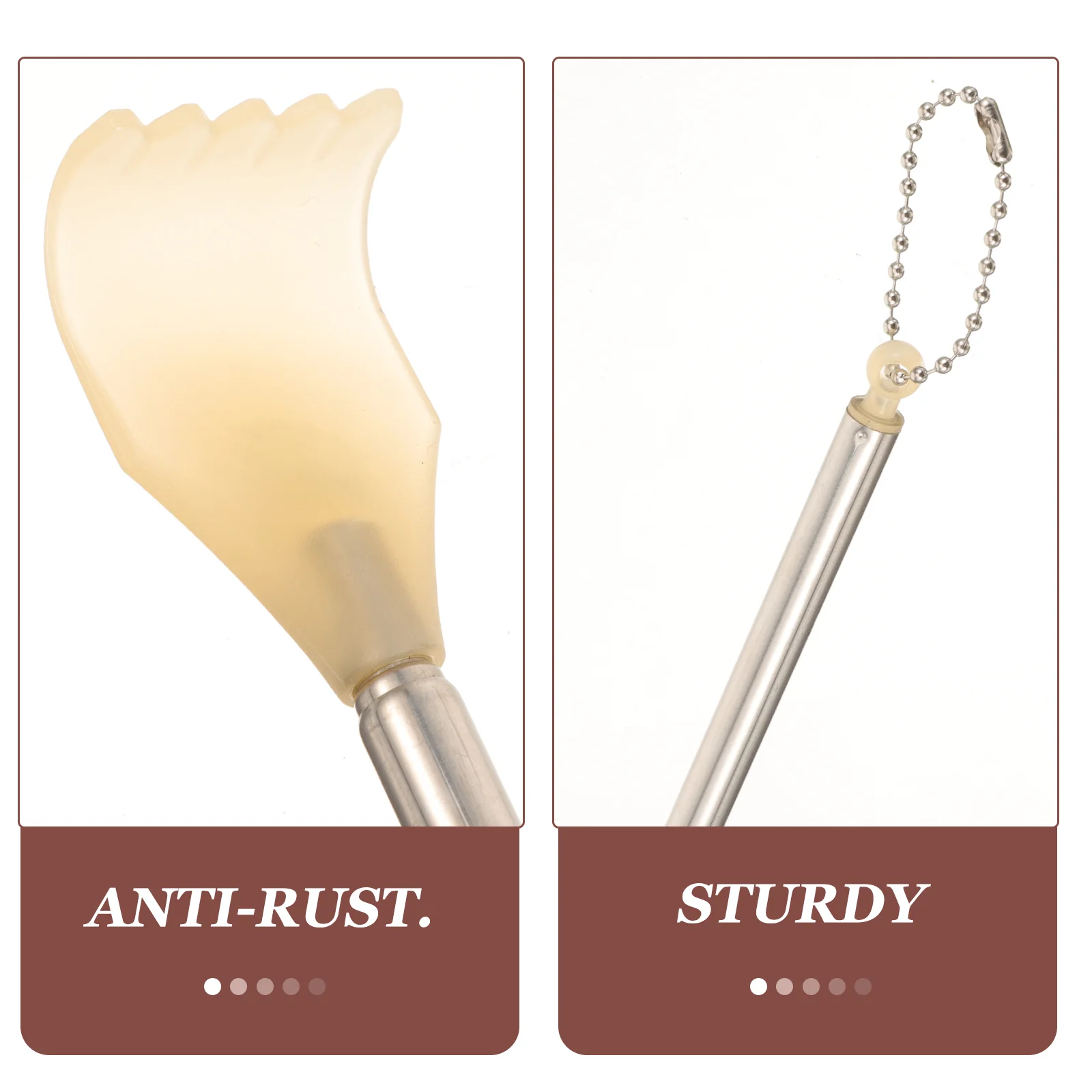 4pcs Stainless Steel Retractable Extendable Back Scratcher Portable Handy Claw Design Itch Relief Tools Accessories