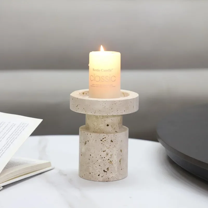 Natural Yellow Cave Stone Candle Holder,essential Oils Burner，wedding Centerpieces for Tables，candle Holders ，home Decor