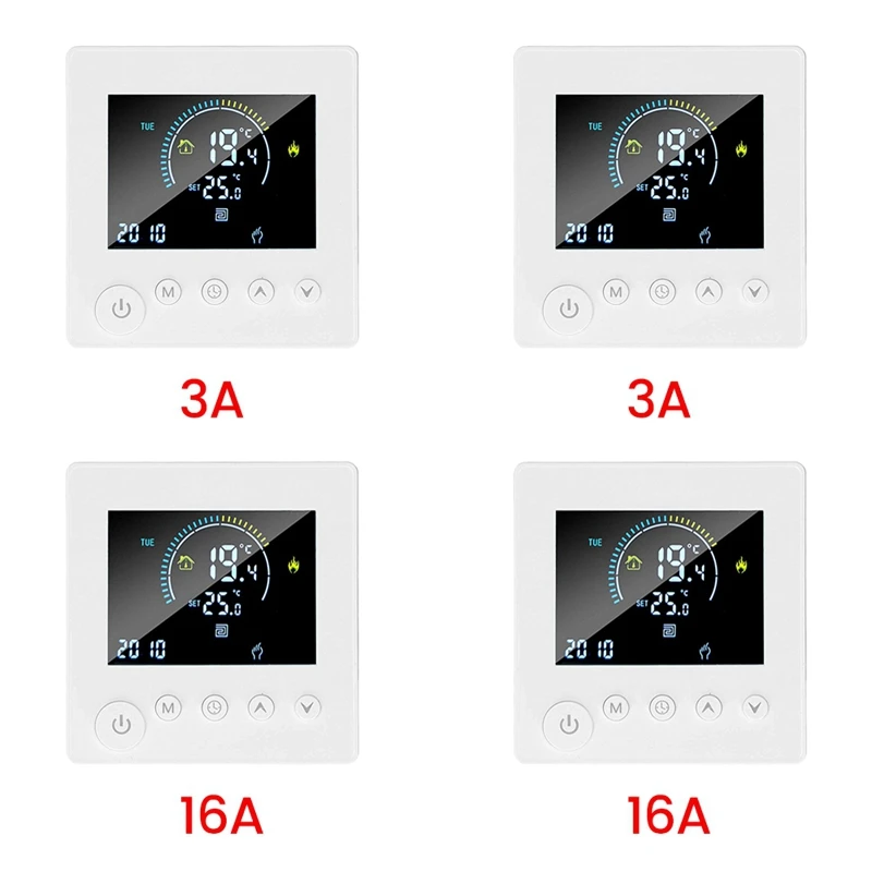 TUYA Thermostat Temperature Controller Water Electric Floor Heating TRV Digital LCD Display Wall Mounted Easy Install