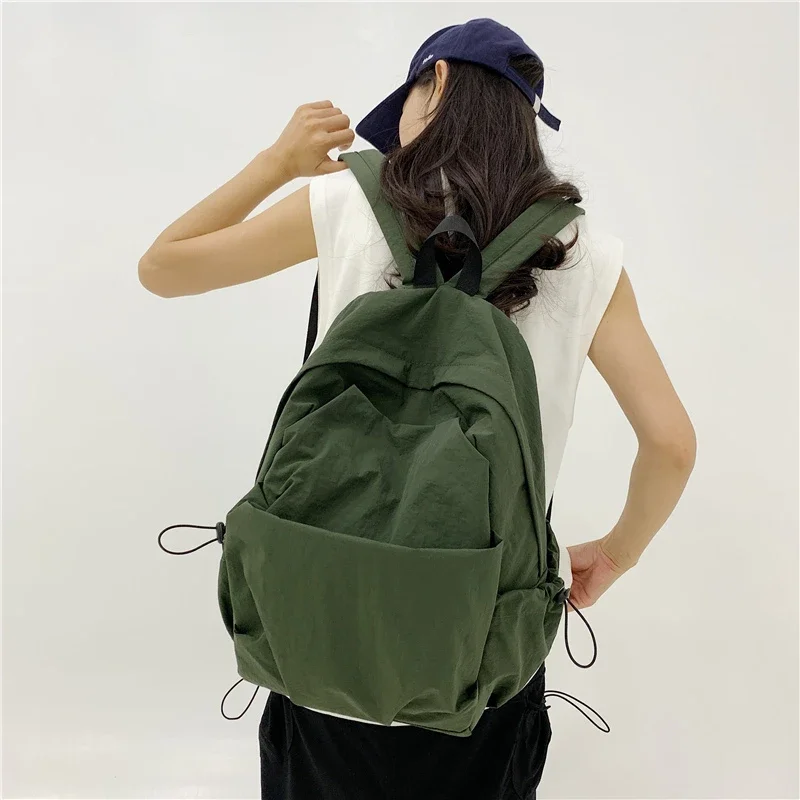 

2026 Высококачественные повседневные оксфордские универсальные рюкзаки большой вместимости, простые портативные внутренние школьные сумки с карманами на молнии для унисекс