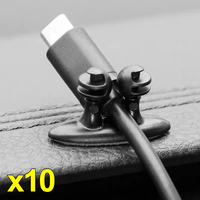 Car Cable Manager Hook Clasp Clamp Universal Auto Interior Dashboard Phone Charger Cable Holder Headphone Line Organizer Tools