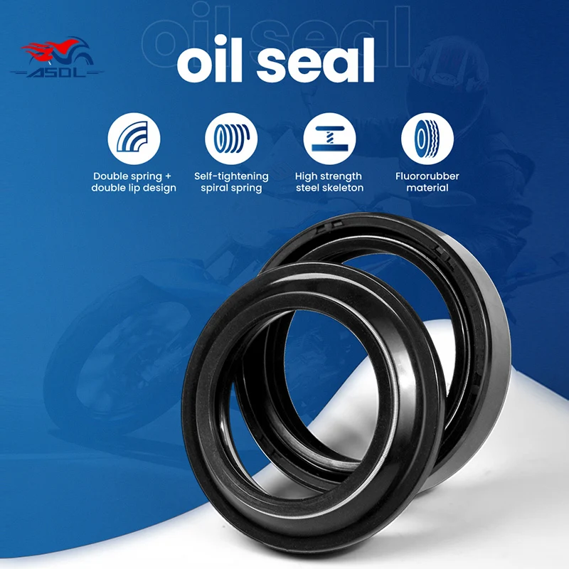 

37x49x11 37 49 11 Motorcycle Front Shock Fork Damper Oil Seal and Dust Cover Spring Lip 37*49*11 Suspension Oil Seals