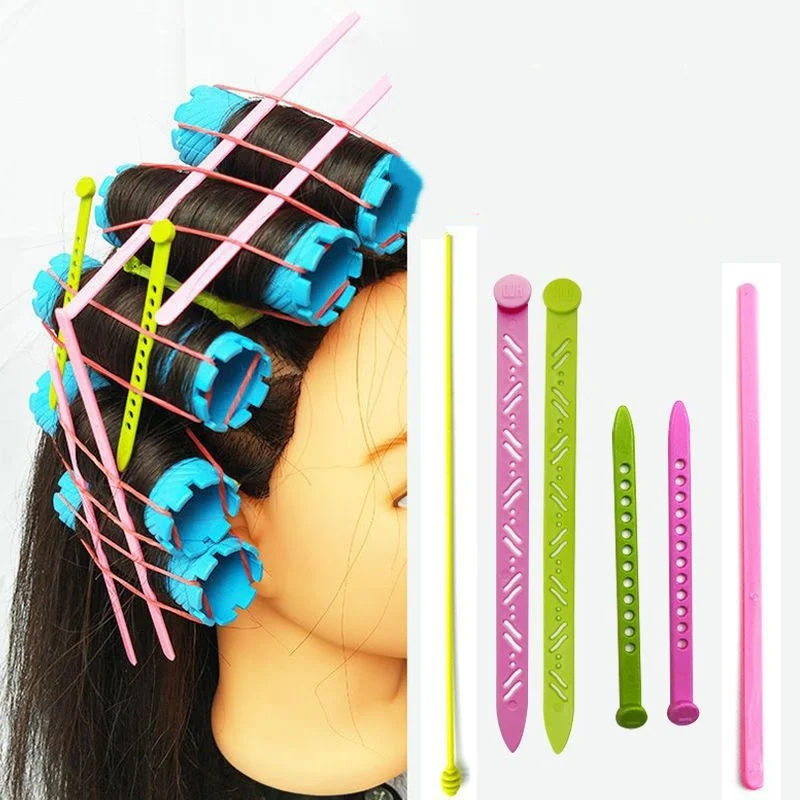 

30pcs/set Hair Perming Hairpins Extra Long Wave Perm Rods Bars Curler Clips Roller Pick Position Reduce Rubberbands Marking Tool