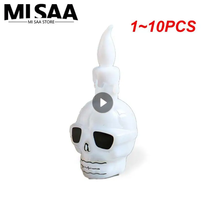 1~10PCS Festive Home Decoration Atmosphere Skull Lamp Halloween Decoration Best Seller Crawl Ambient Light