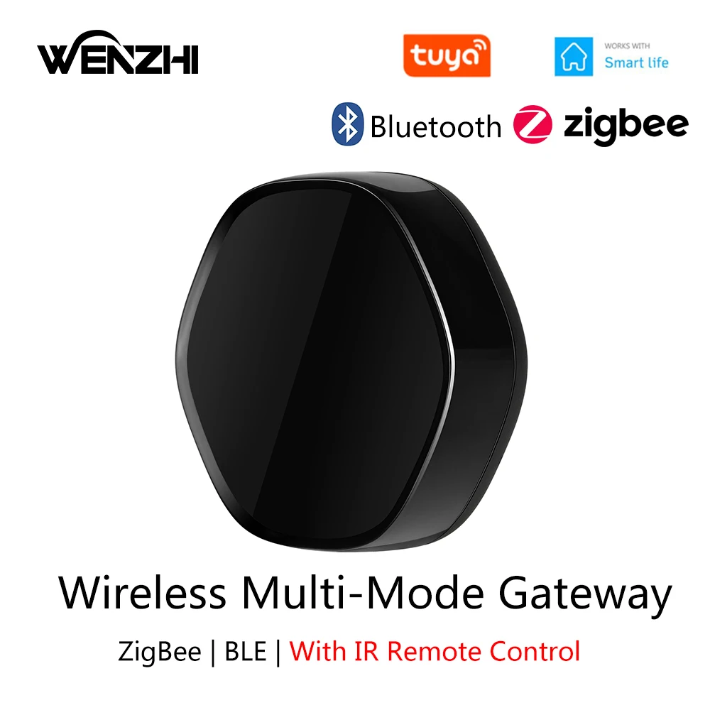 

ZigBee 3.0 BLuetooth BLE Mesh Multi-Mode Gateway Hub With Wifi IR Infrared Remote Control Tuya Smart Life Home Automation System