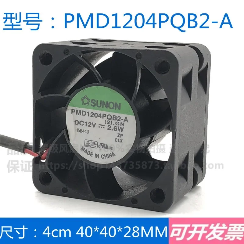 for Jianzhun SUNON 12V 2.6W 4028 Dual Ball Bearing Server Cooling Fan for PMD1204PQB1-A 1U 2U Rack Mount Computer Case