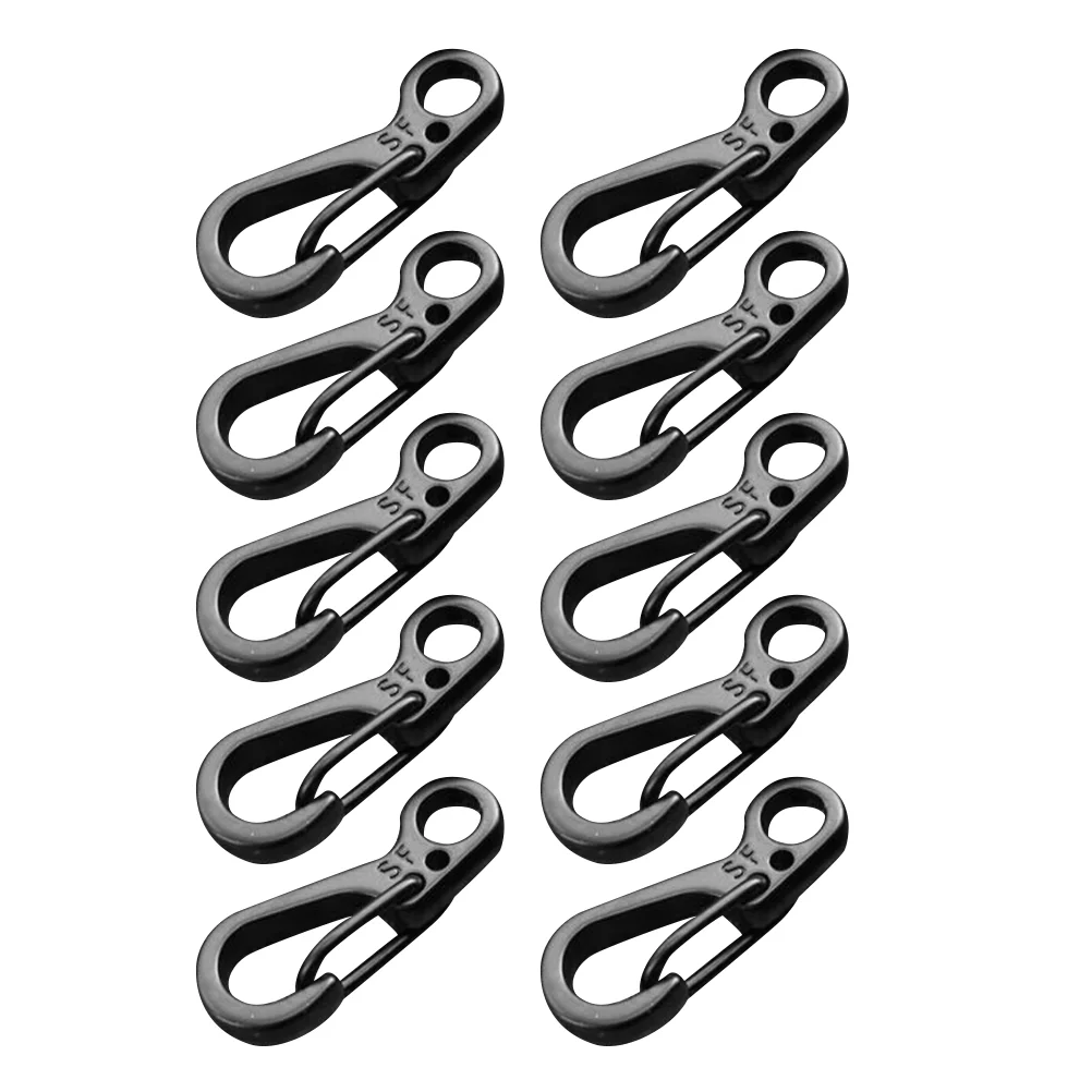 10 Pcs Diaper Bags Hook Stroller Straps Backpack Lock Keychain Mini Carabiner Clip