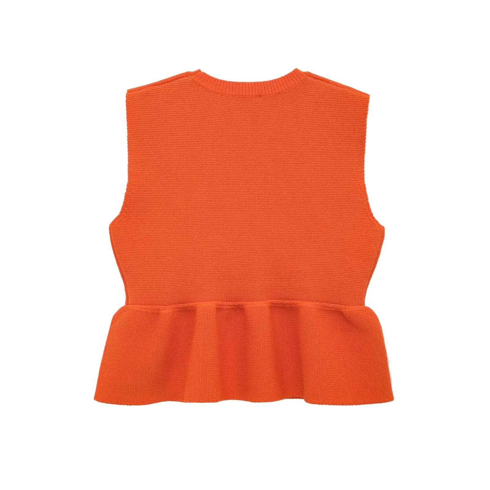 

ZBZR Faionable Knitted ort Skirt Svel round Ne Top Women's Wear Summer New Sle round Ne Pullover Dr