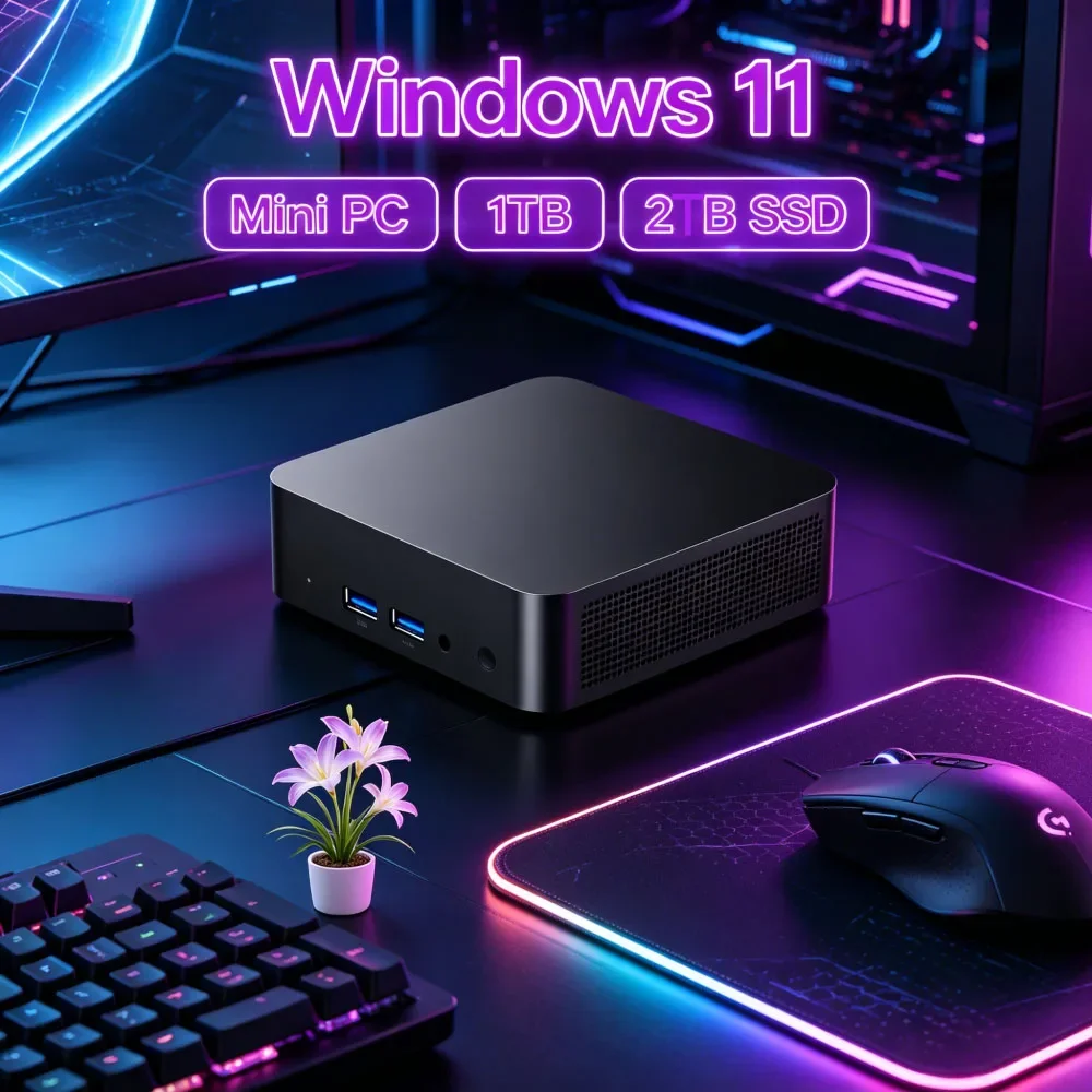 

Superb Core I9 10980H Windows 11 Pro Mini PC 32GB RAM 1TB/2TB SSD WiFi6 BT5.2 4K HD Office Gaming PC 3 Years Warranty