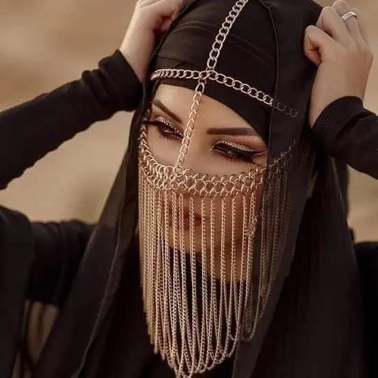 

European and American popular fringed head chain, fashionable handmade metal chain hair accessories, accessories