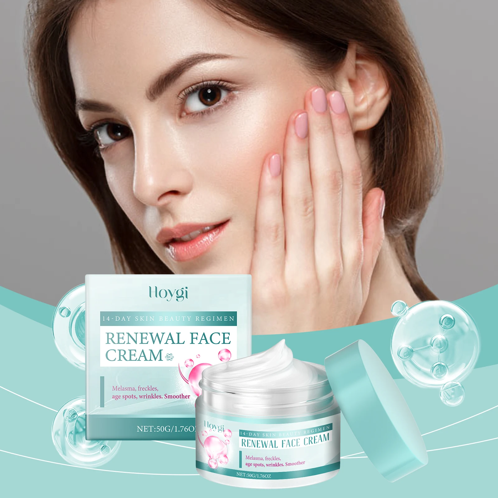 "14-Day Brightening Face Cream for Dark Spots, Wrinkles & Smooth Skin – Anti-Aging for Melasma & Freckles"