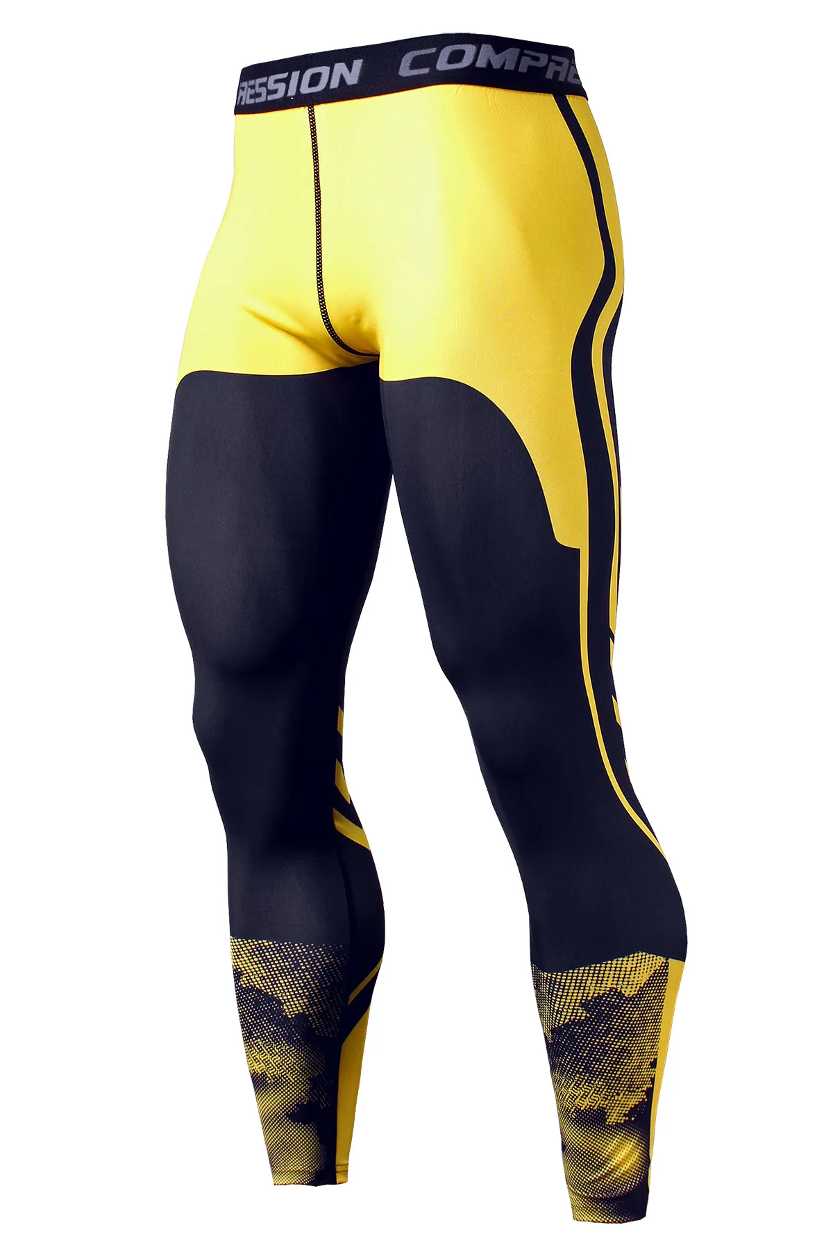 Männer Lauf Leggings Sportswear Quick Dry Gym Fitness Strumpfhosen Workout Training Jogging Sport Hosen Kompression Sport Hosen – Detail 18