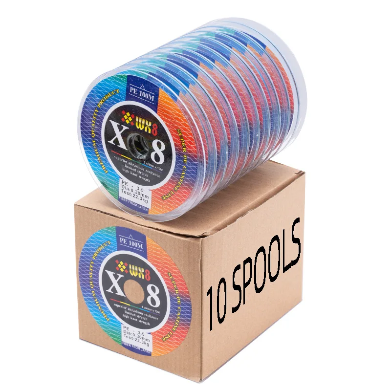 

JINGYU Fishing Line J-Braid 300M PE 8 Strands 14-100LB Japan 8X Braided Fishing Line Sea Fishing Boat 100% Original Braided