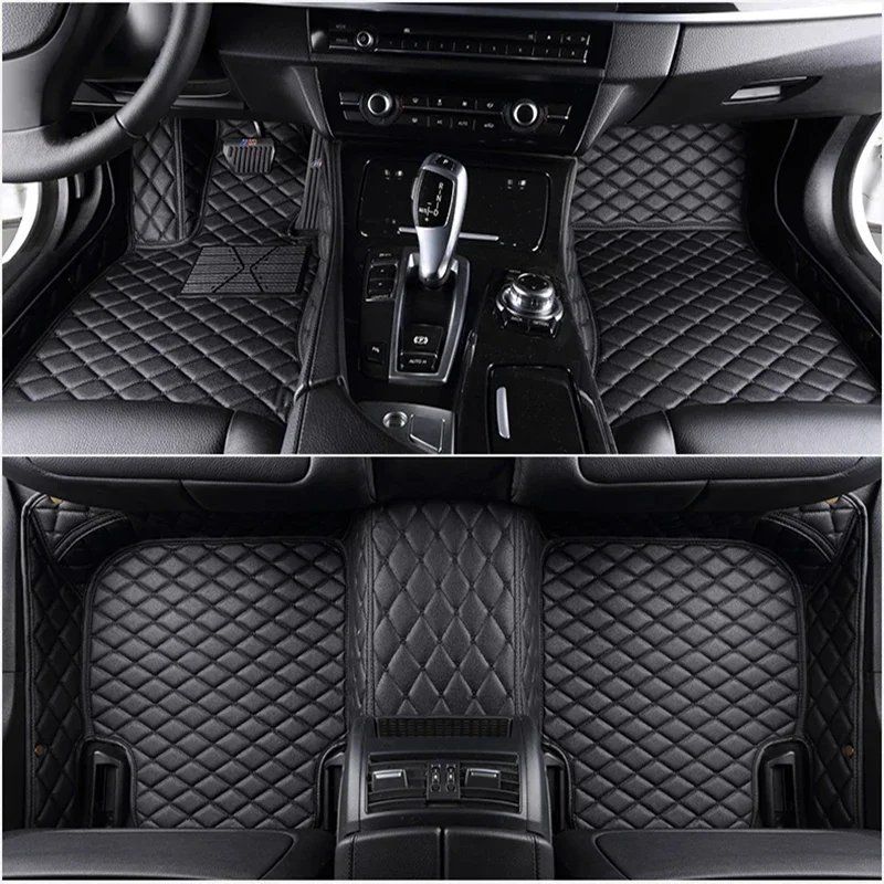 Brand  Car Floor Mats For Ford F150 4 door 2011- 2016 2017 2018 Flash Mat Leather Custom Foot Pads Automobile Carpet Car Covers