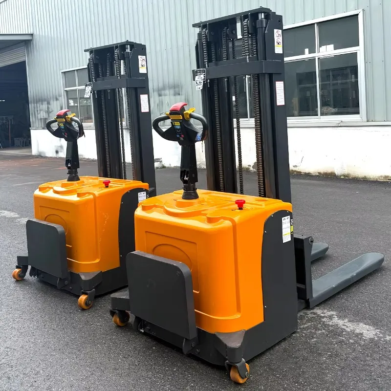 Fast Delivery Electric Stacker Lift Electric Stacker 1.5 Ton Semi Electric Self Loading Stacker
