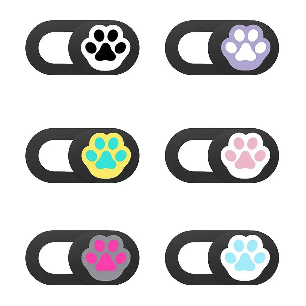 6 Pcs Lens Cover Covers Laptop Webcam Protector Cartoon Adhesive Privacy Lovely Abs