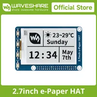 Waveshare 2.7inch E-Ink display HAT for Raspberry Pi 2B/3B/3B+/Zero/Zero black/white E-paper SPI Interface Ultra low consumption