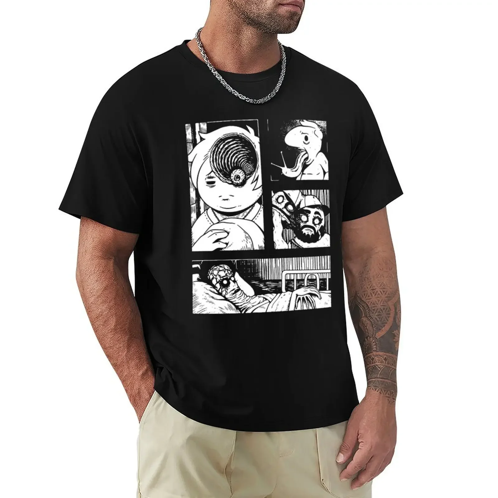 

oneyplays T-Shirt boys whites graphic tee shirt anime shirts men