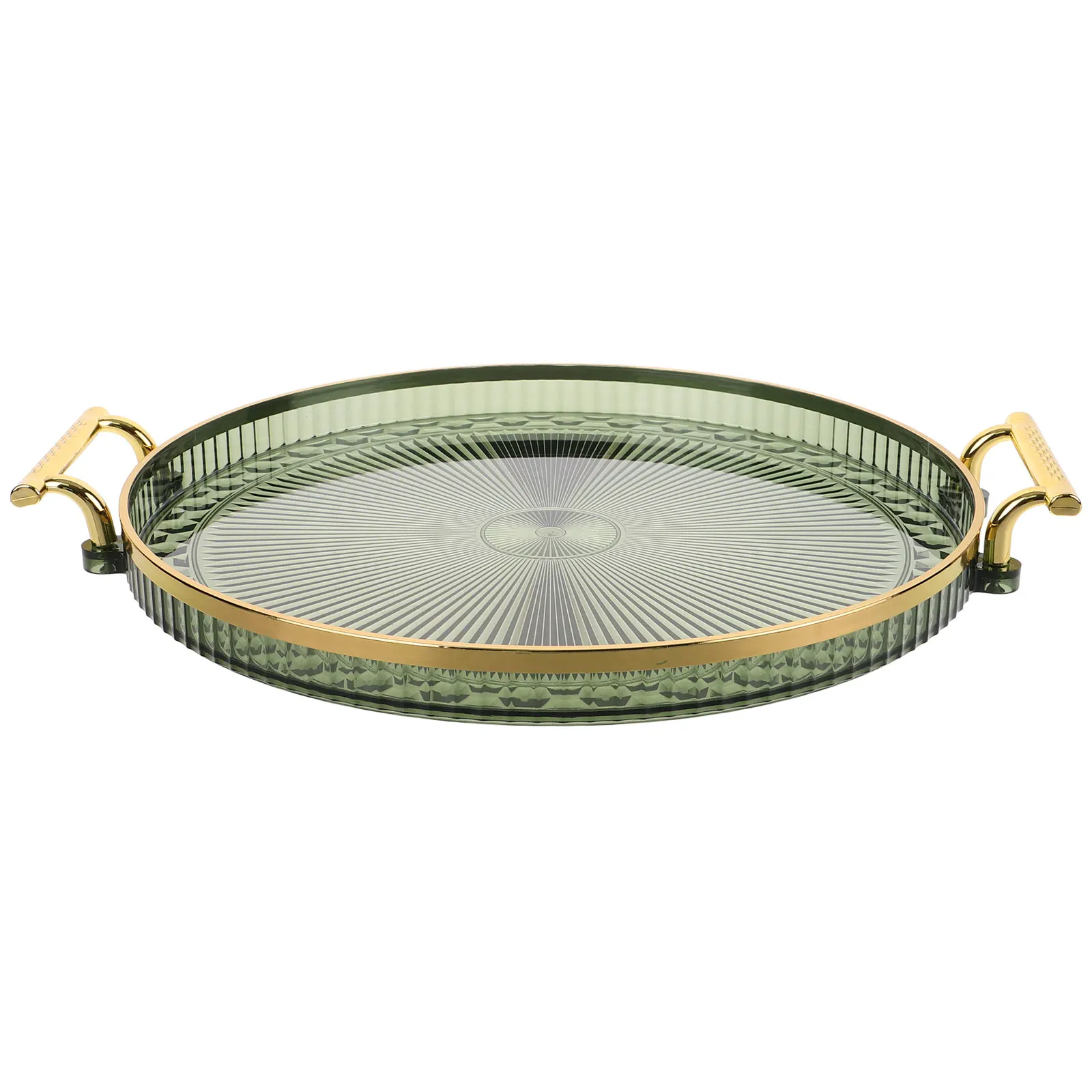 

Round Tea Tray Decorative Serving Tray For Home Coffee Shop Fruit Snack Dessert Plate Jewelry Display Storage Dish