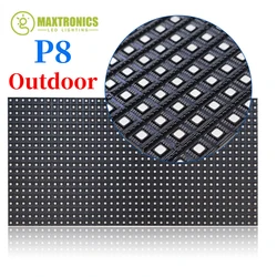320*160mm P8 LED Screen Panel Module 40*20 pixels 1/4 Scan 3in1 SMD3535 RGB Full Clor Outdoor P8 LED Display Panel Module
