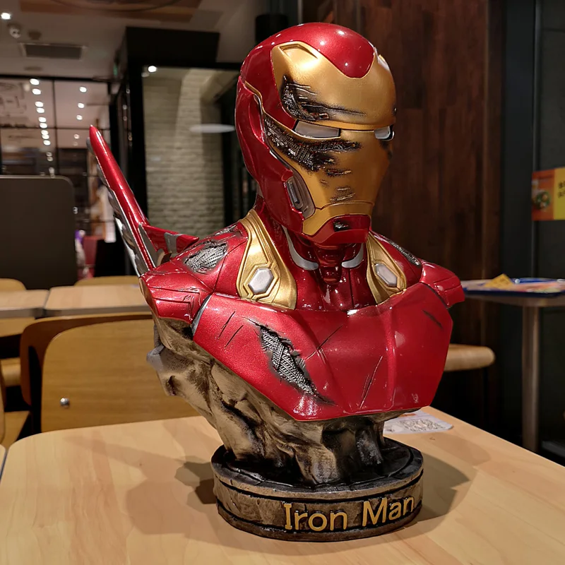 Iron Man MK50 Sammlermodell Avengers 4, Kunstharzstatue, halblange Büste, Geburtstagsgeschenk, Spielzeug, Actionfigur, Roboterspielzeug