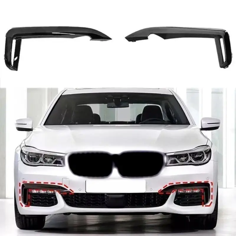 

1 Pair Replacement Molding Front Bumper Fog Light Cover Molding for 2016-2019