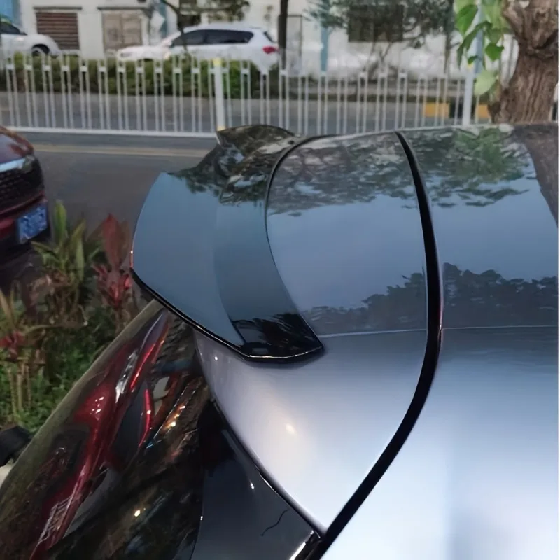 Hatchback Rear Roof Lip Spoiler Wing Universal Car Spoiler Rear Roof Lip Spoiler Wing ABS Decoration Strips Fit Hatchback Car