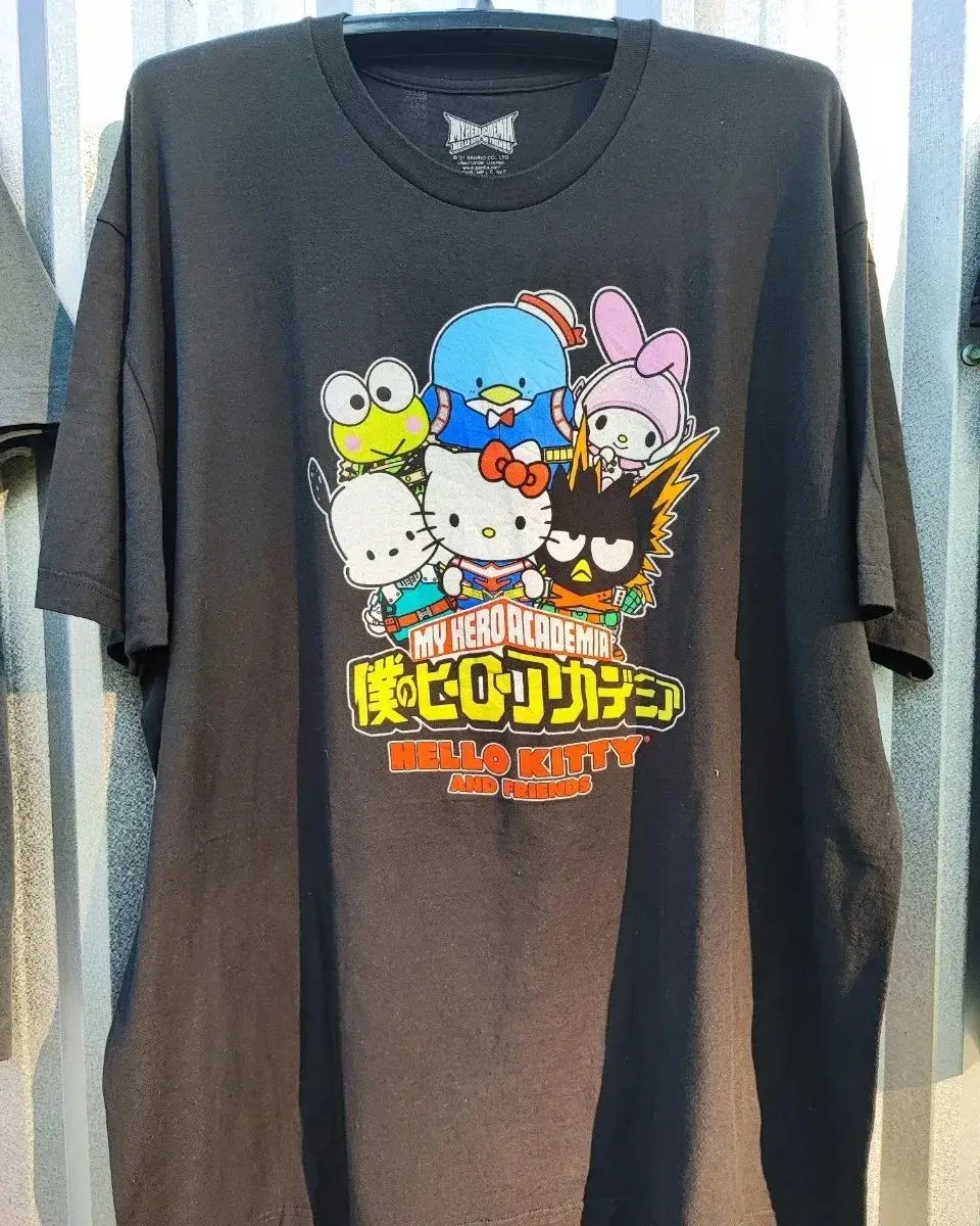 2026 Sanrio Hello Kitty Summer Men's and Women's Parent-Child Pure Cotton T-Shirt Comfortable Breathable High-Quality Ins Y2K