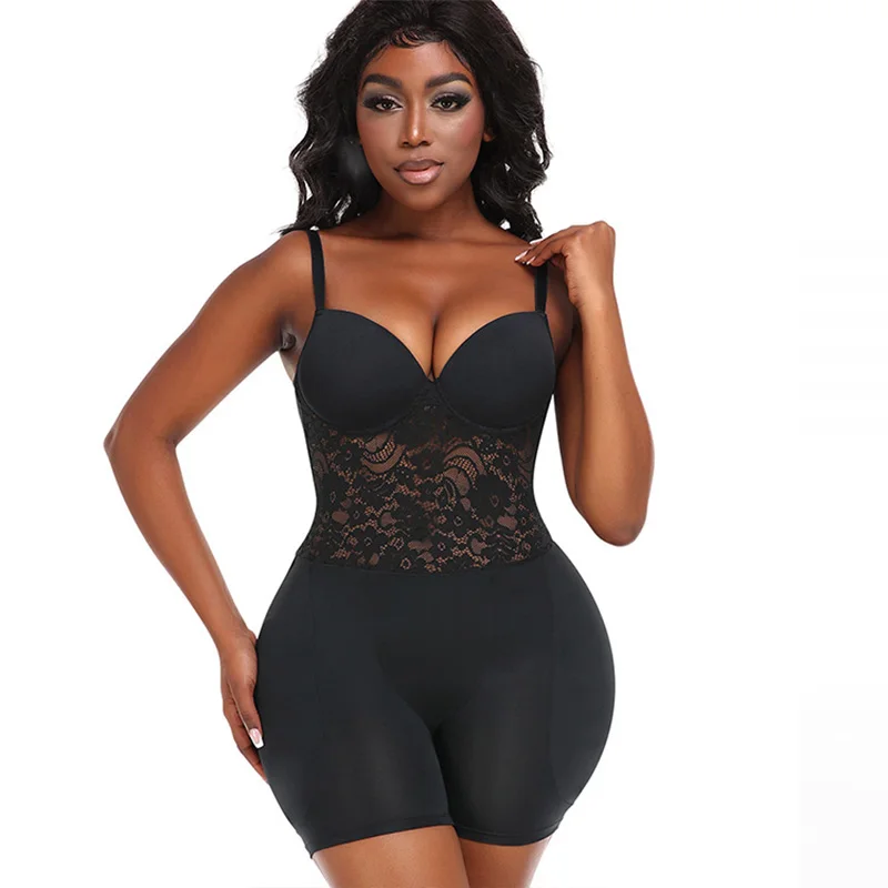 oversized bra with slim fit and buttocks lace tight fitting suspender jumpsuit Slimming Bodysuit Waist Trainer Belly Control