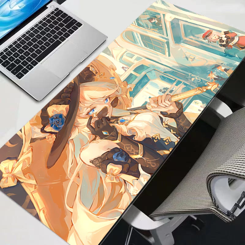 

Mouse Pad Large Game Keyboard Desk Mouse Mat Carpet Laptop G-genshin Impact Navia Rubber Tapis Souris Gaming Notbook PC Mousepad