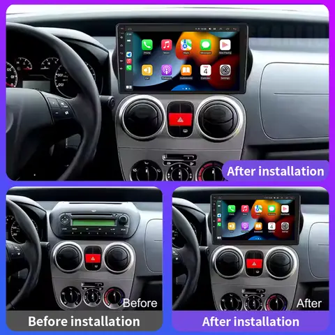 Radio Android 16 para Fiat Fiorino Qubo para Citroen Nemo para Peugeot Bipper 2008-2017 reproductor Multimedia estéreo para coche Carplay Auto