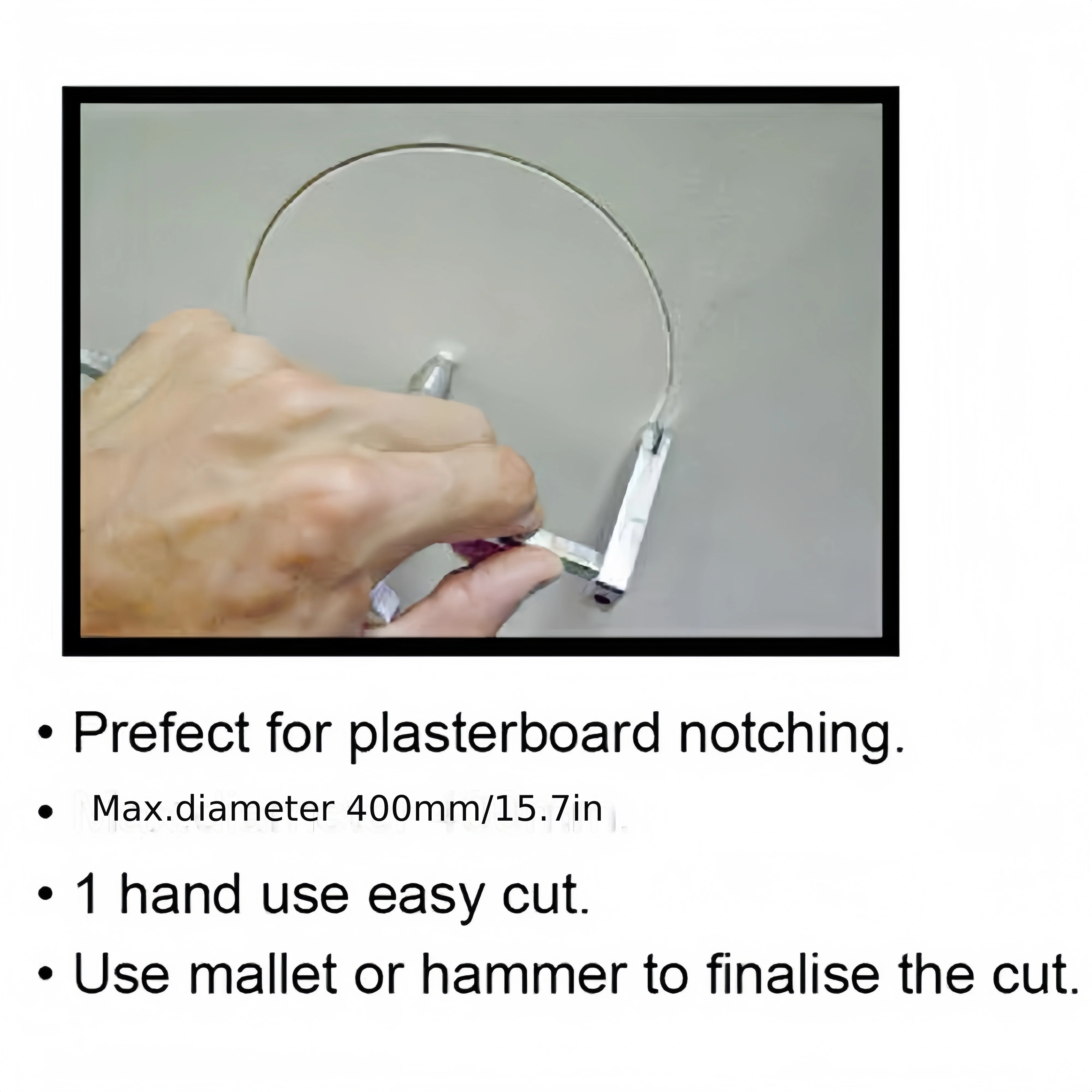 Drywall Circle Cutter Compass Round Cutting Tool Plasterboard Driller Drywall Interior Decoration Round Cutter Pipes Hand Tools