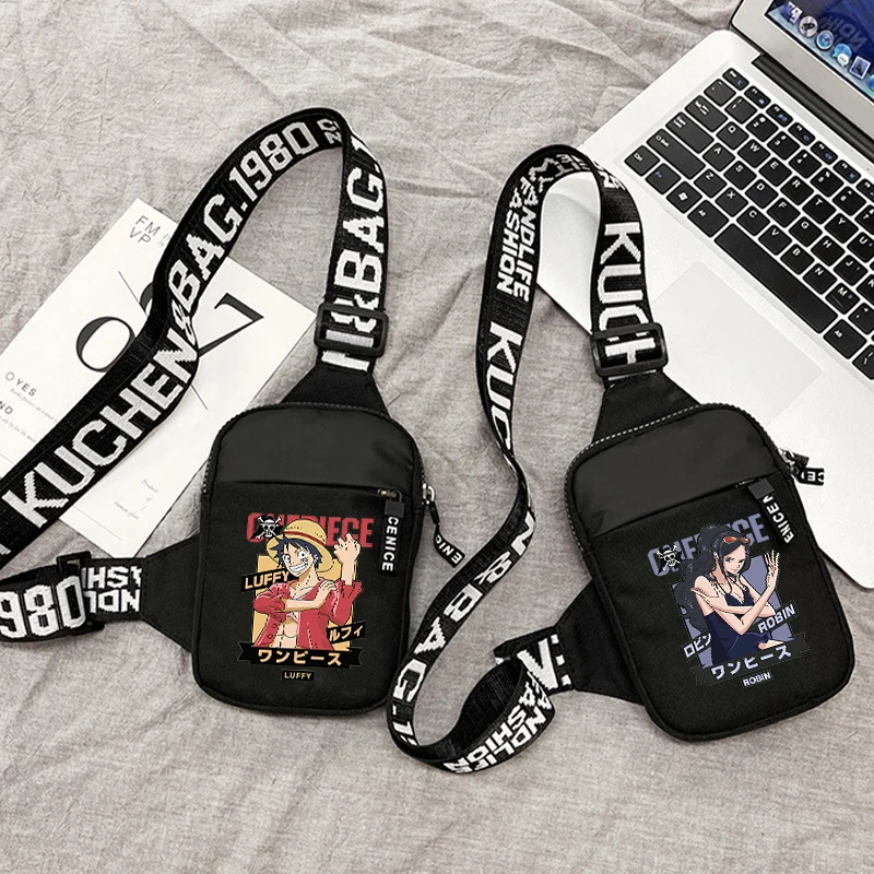 

One Piece Shoulder Bag Boy Girl Casual Crossbody Bag Fashion Anime Handbag Cute Cartoon Storage Bag Large Capacity Satchel Gift