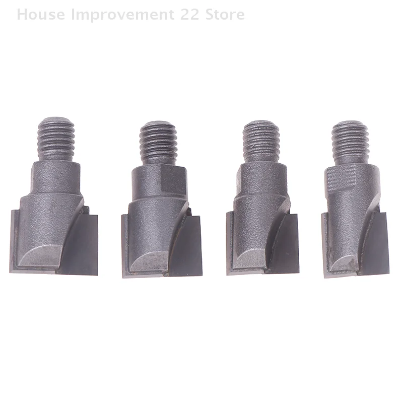 10mm Shank Wooden Door Lock Slotting Cutter 16.5-22mm Tungsten Steel Woodworking Milling Cutter Tools Screw Thread