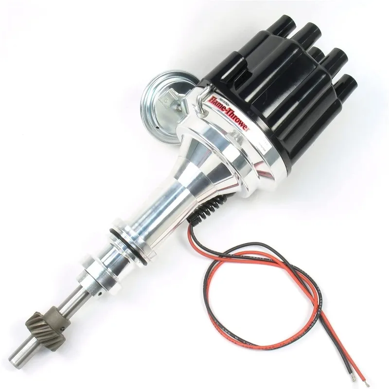 

PerTronix D130700 Flame-Thrower Billet Electronic Ignition Distributor with Ignitor II Technology, Compatible with Small Block