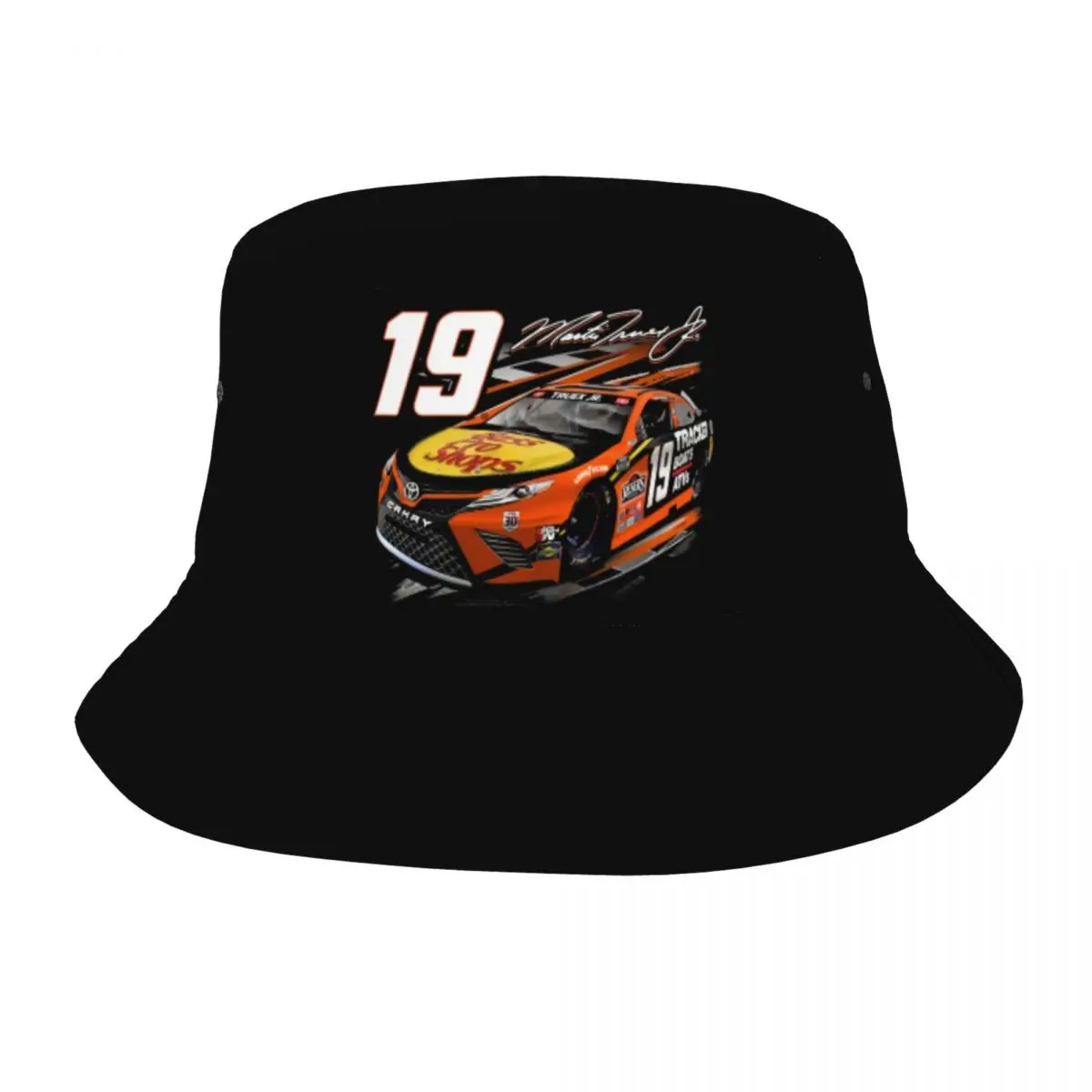 

Martin Truex Jr 19 Fishermans Cap Outdoor Bucket Hats Fishing Hat Foldable Hip Hop Beach Sun Hats for Women Men