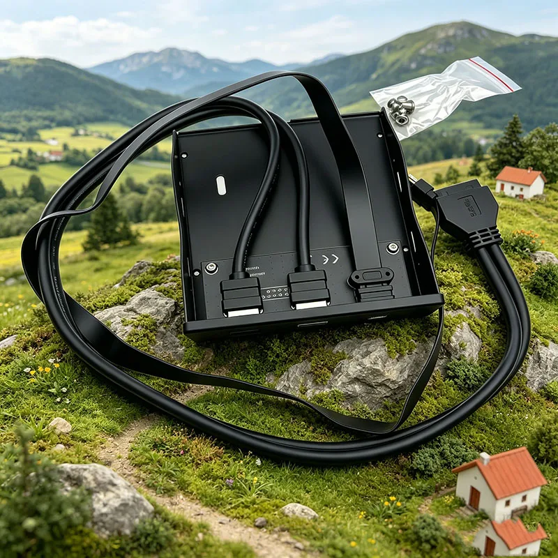 3.5 Inch USB-C Front Panel Hub of 20Gbps USB 3.2 GEN2*2 Type-C + 2x USB 3.0 Ports Motherboard USB 20-Pin Type-E Headers Required