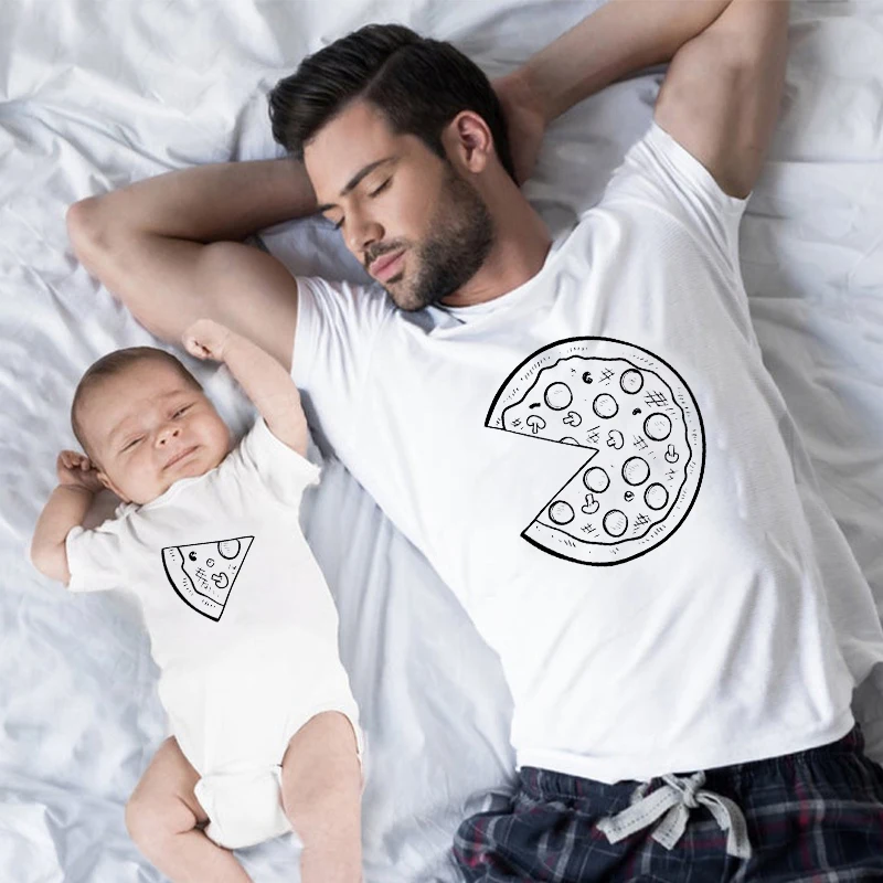 Pizza Dad and Son Matching Shirt Dad and Baby Gift Dad and Me Shirt Pizza Shirts Gift Fathers Day Matching Outfit