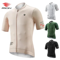 RION Cycling Jersey Men MTB Motocross Shirts Bike Clothes Road Bike T-Shirt Bicycle Ride Jumper Triathlon Offroad Summer Pockets