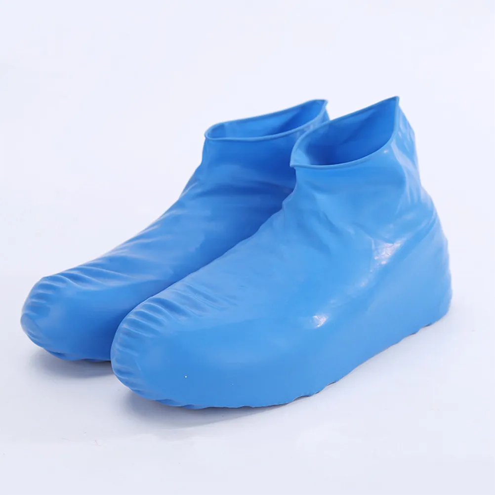 

2Pairs Wear Resistant Latex Shoes Cover Waterproof Anti Slip Shoe Protector for Beach Camping Travel Rainy Day Outdoor Use