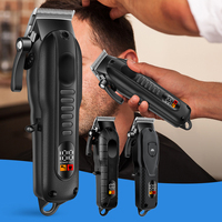 Professional Men Electric Hair Clipper Barber Finish Cutting Machine Rechargeable Cordless Beard Trimmer Wet And Dry Haircut