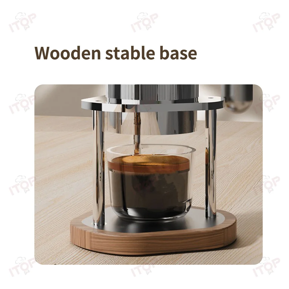 ITOP 58 مللي متر ماكينة القهوة الهوائية 51 مللي متر ماكينة الاسبريسو المحمولة ماكينة القهوة التخييم تصميم التفكيك السريع