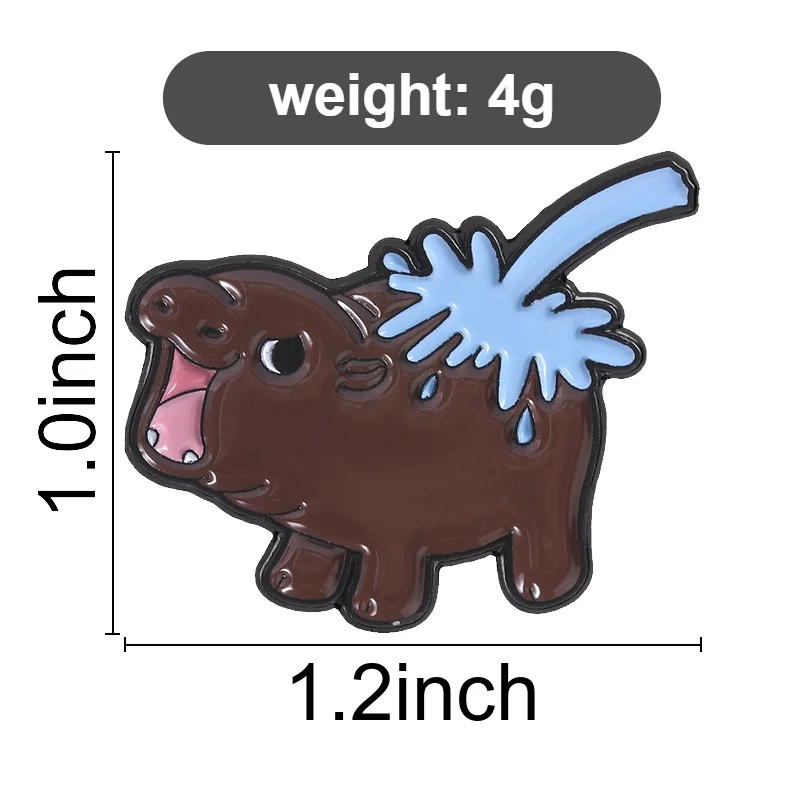 16 Tier-Sammlungs-Emaille-Pins: Liebesbär, Entlein, Wolf, Schaf, Brosche, Buch, Katze, Affe, Frosch, Abzeichen, süßer Schmuck, Geschenk – Detail 3