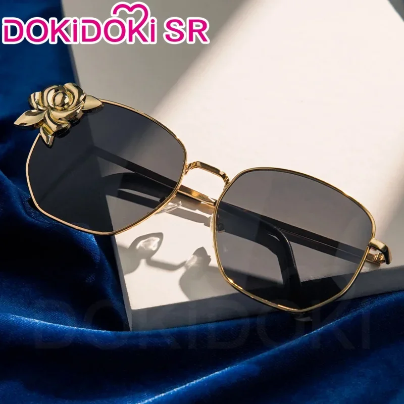 DokiDoki-Perruque de jeu Navia pour femme, cheveux longs blonds, casquette de perruque gratuite, lunettes de soleil, Genshin Impact, Fontaine Navia, en stock