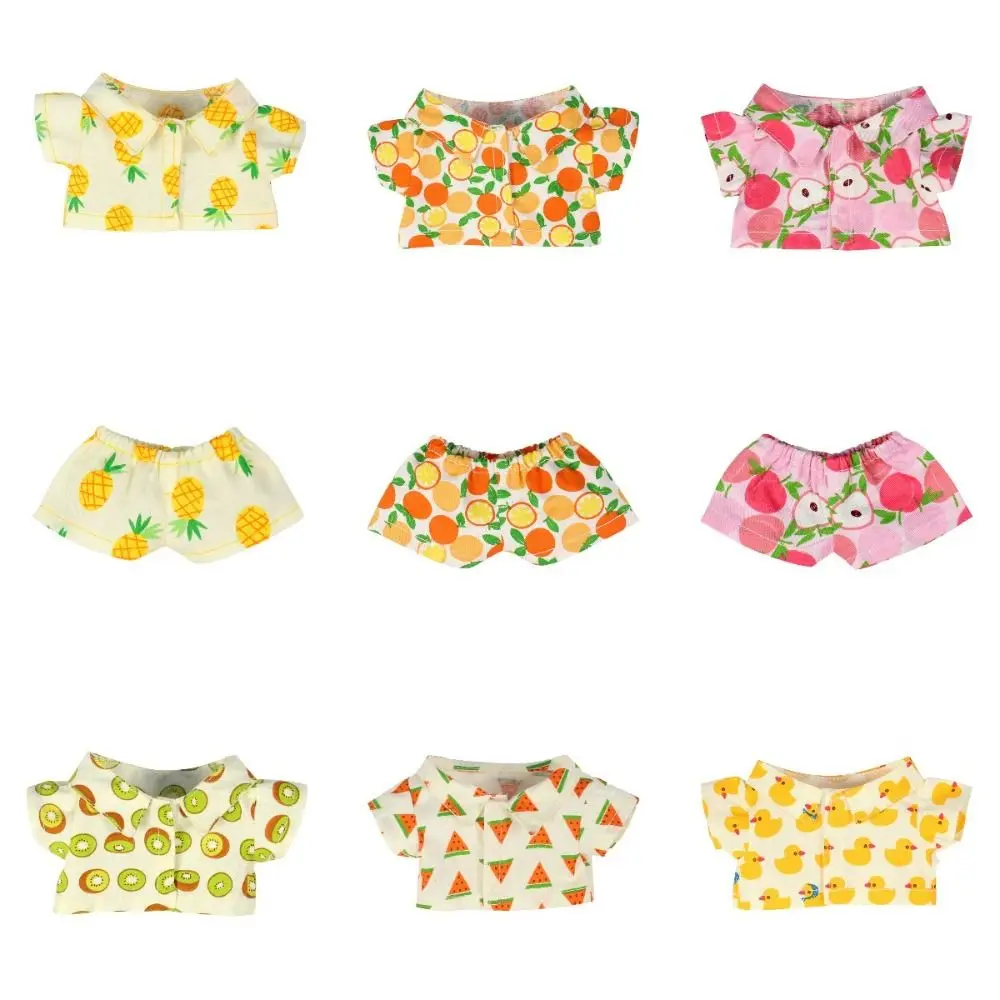 Mini Sleep Wear Doll Fruit Beach Pajamas Overall Clothes Toy Accessories 20cm Cotton Doll Clothes Undercoat Multi Color