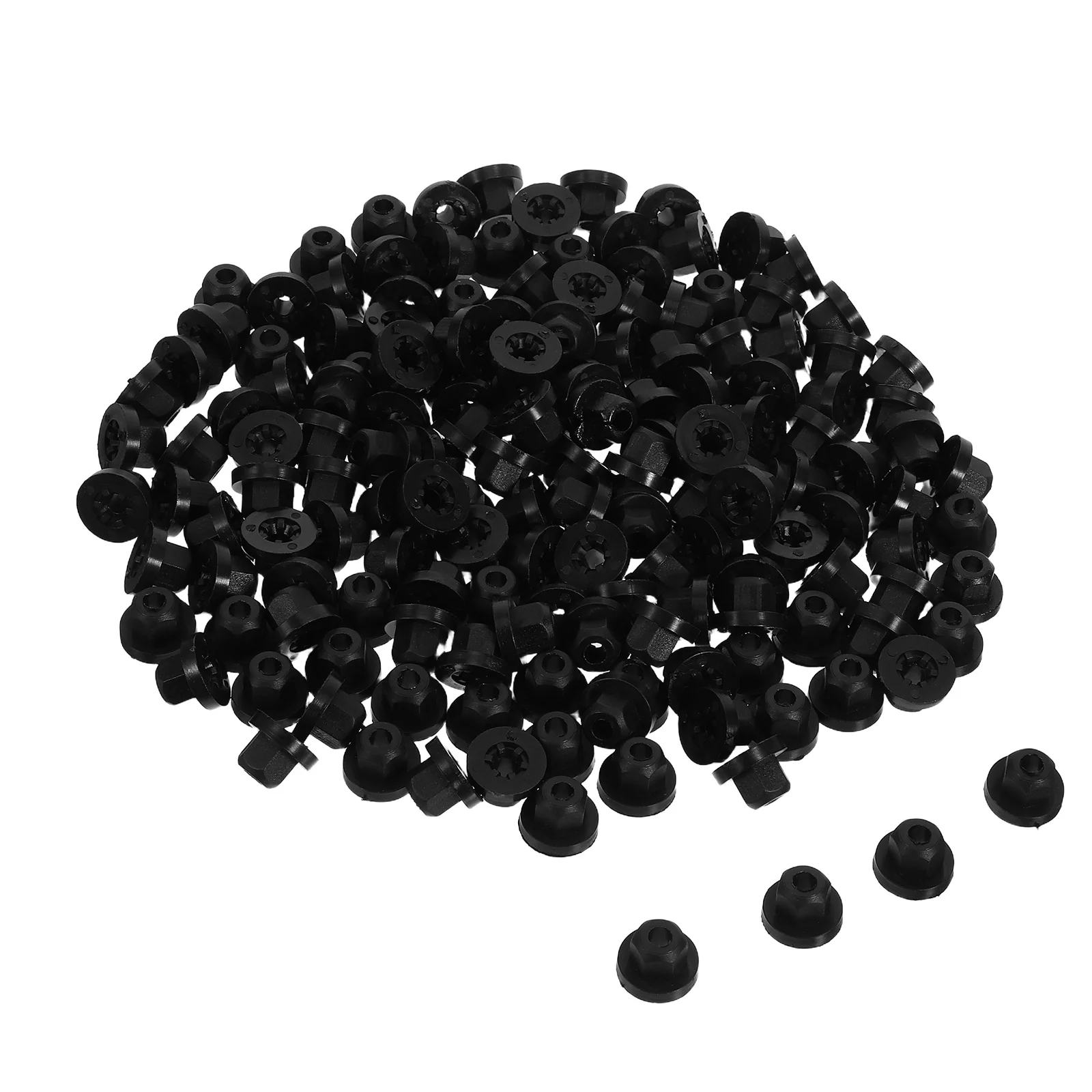 

200Pcs Car Retainer Clips High Temperature Resistant Plastic Flange Nuts Automotive Fastener Kit Universal Car Clip Set