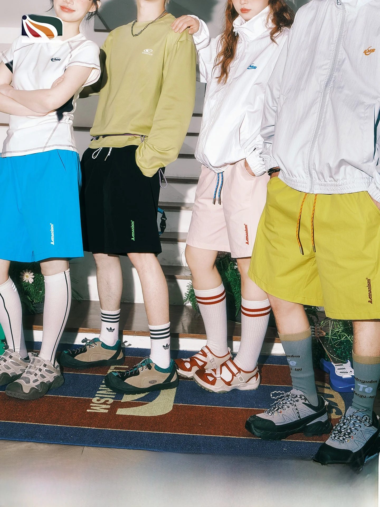 

Lemanism American Trend Letter Print Shorts Men's Summer New Loose Casual Pants Women's Couple Style Straight Leg Five-Quarte...